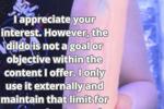 big dildo rules