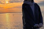 Me and beautiful sunset