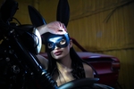 Hot black latex bunny