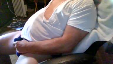 Rubbing package briefs stroking cock edginge
