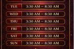 🕒 Our Streaming Schedule