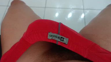 A throbbing erection in my underwear.