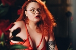 Hot red lingerie and hot Lana for you