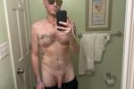 Cock slipping out my bathing suit