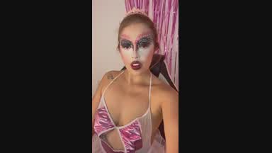 Pink swam