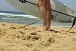 surfer nude at beach
