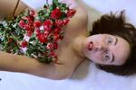 flowers on naked body