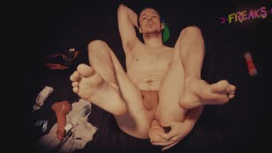 Anal Masturbation, dildo & cum (19m)