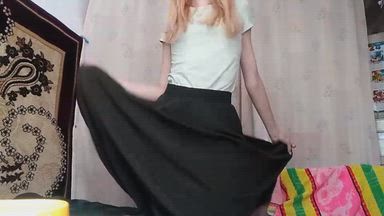Long skirt tease :3