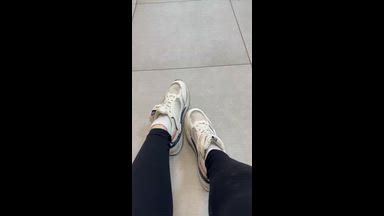 Take off the sneakers