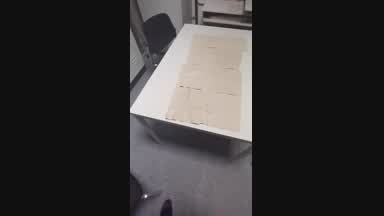 Cumshot on table