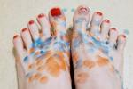 Feet in the wax