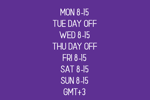 MY SCHEDULE