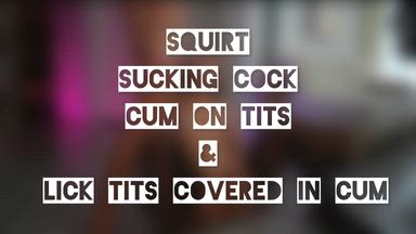 HOT PORN GIRL SUCK COCK & SQUIRT (CUM LICKING)