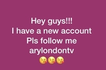NEW ACCOUNT!!!