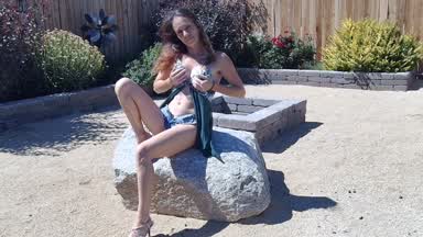 outside