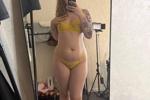 sexy yellow lingerie