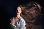 Long hair+wild wind:)