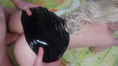 ANAL WITH LEATHER SKIRT