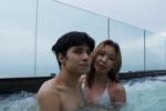 In the pool