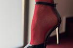Red fishnets.