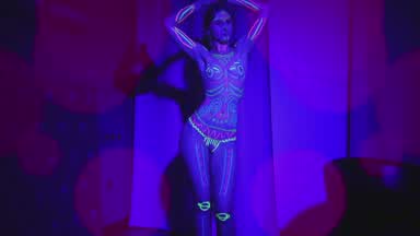 The black light dance