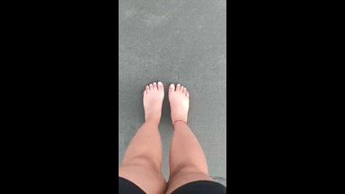 sexy feet on the beach