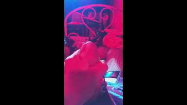 Cum in bed with High Boots