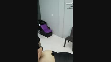 **HOT PUSSY on barber chair**