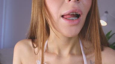 braces tease closeup redhead student fetish 18 19