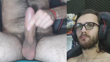 Big cumshot with face...