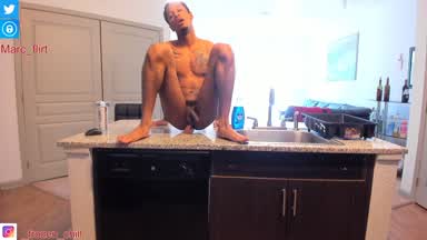 riding dildo in kitchen (9mins)