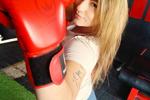 naty with boxing gloves