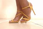 on heels