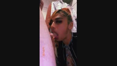 in closet at party