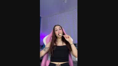 lollipop sucking