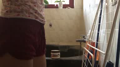 From the bathroom ^^
