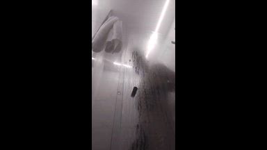 in the shower