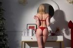 Your favorive present in red lingerie