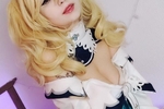 Barbara 💙 Genshin Cosplay✨ Sexy striptease! 🔥