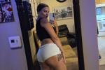 White booty shorts