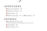 Tip Menu