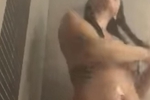 Showering on Facetime. She's SO Wet.