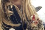 Me and my hen Amelia