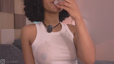 cb: a_sensual 🌷 — Ice and hard nipples 😏🧊