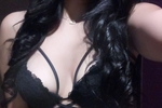 with black lingerie