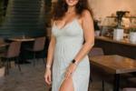 sexy girl in a cafe