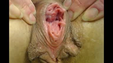Extreme pussy gape in doggy