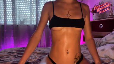 Oiling my boobs :)
