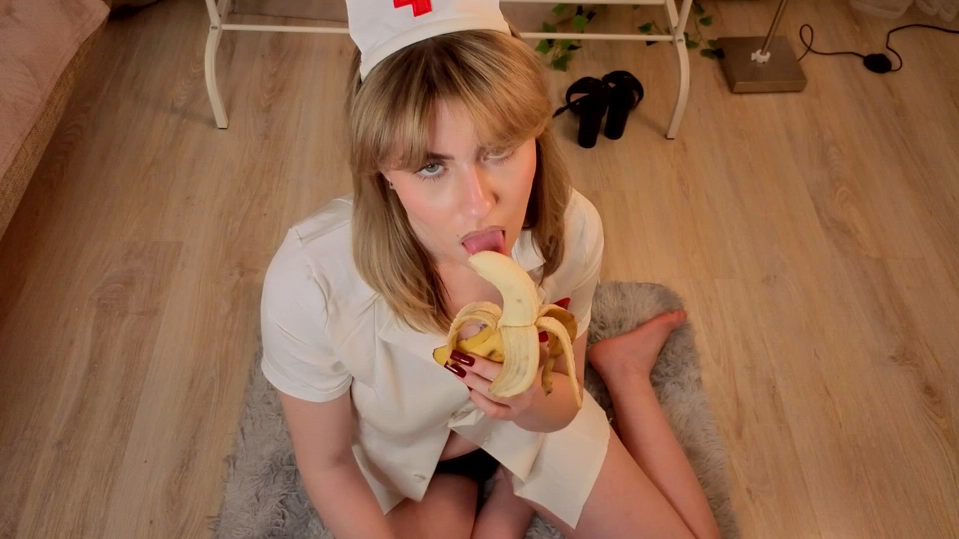 blowjob with banana